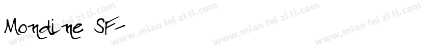 Mondine SF字体转换